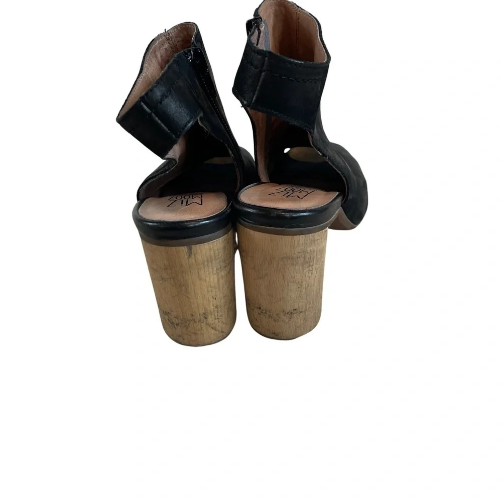 Sandrine Miz Mooz open toe, wood heel Black • Size 8 - Picture 7 of 10